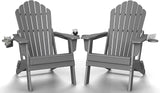 Plawdlik 2026 Upgraded Oversized Folding Adirondack Chair, Set of 2 - Photo 1