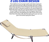 EASYGO PRODUCTS Pool Chair Chaise Lounge 2 Legs Support Polyester Material Reclining Backrest Head Rest Pillow Great - Photo 4