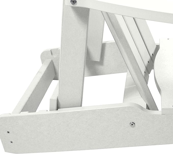 Cape Folding and Reclining Adirondack Chair, Coconut White