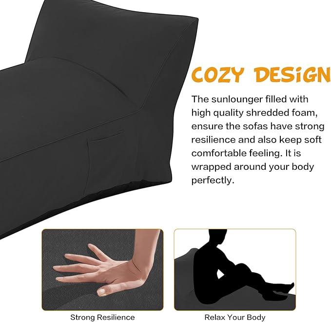 Modern-Depo Outdoor Chaise Lounge Chair - Photo 3