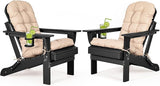 nalone Folding Adirondack Chairs Set of 2 with Cushions and Cup Holder - Photo 1