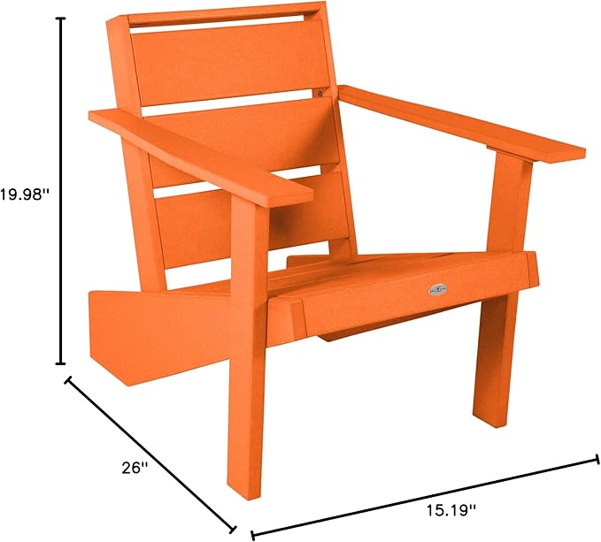 Haven Modern Adirondack Chair, Citrus Orange