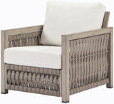 Patio Sofa Chair, Never Rusts Aluminum Outdoor Armchair with Washable Cushions - Photo 1