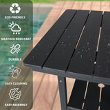 FUNBERRY Outdoor Bar Set with Umbrella Holes, Tall Adirondack Chairs and Table - Photo 4