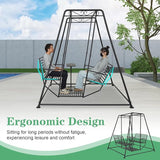 kinbor 4-Seat Patio Swing Chair - Patio Swing Chair with Stand - Photo 8