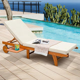IDZO Upgraded Cushion Outdoor, 500lbs Capacity Patio Pool Loungers, Stackable and Foldable Design, Reclining Backrest - Photo 1