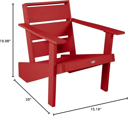 Haven Modern Adirondack Chair, Boathouse Red