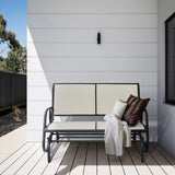 DORTALA 48'' Outdoor Patio Swing Glider Bench Chair, Cozy Patio Bench for 2 People - Photo 2