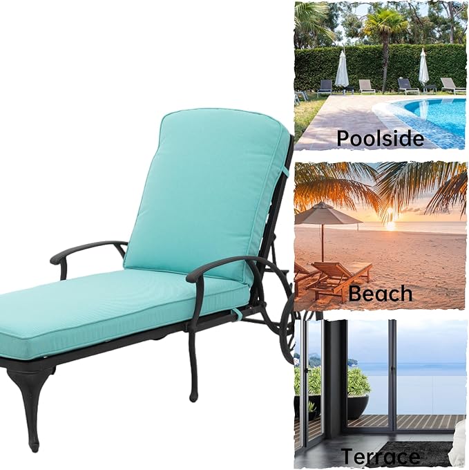 Chaise Lounge Outdoor Chair with Side Table - Photo 6