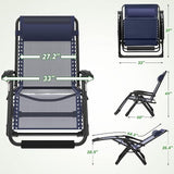 ZENPETIO Oversized Zero Gravity Chair, 33In XXL Zero Gravity Recliner Lounge Chair - Photo 3