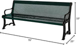 COATEDOUTDOORFURNITURE Coated Outdoor Furniture Heavy-Duty Outdoor Bench Thermoplastic Coated, Punched Steel - Photo 2