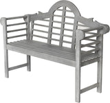 JONATHAN Y BNH103B Lutyens 51.2" 3-Seat Arched 600-Lbs Support Acacia Wood Outdoor Garden Patio Bench for Garden, Lawn - Photo 1