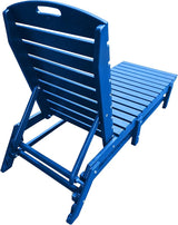 Phat Tommy Outdoor Pool Chaise Lounge, Heavy-Duty Beach Lounger - Folding, HDPE - Photo 5