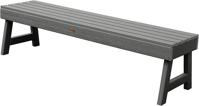 Highwood Weatherly Backless Bench, 5-Feet, Coastal Teak