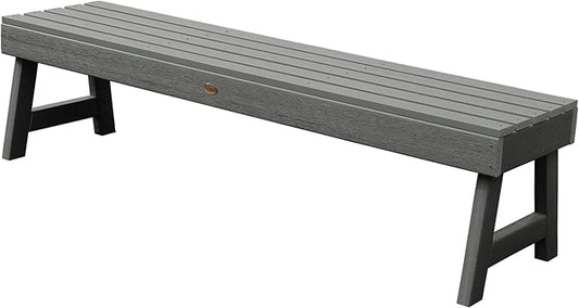Highwood Weatherly Backless Bench, 5-Feet, Coastal Teak