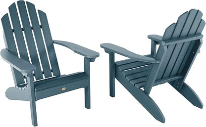 Highwood Classic Westport Adirondack Chairs, 2-Piece Set, Nantucket Blue