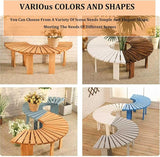2 pcs Tree Bench Wrap Around Tree Bench Wooden Curved Benches Outdoor Strong Bearing Capacity 660Lbs - Photo 4