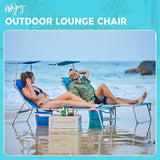 #WEJOY Folding Lounge Chair with Canopy Shade - Photo 8