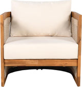 Christopher Knight Home Yunara Patio Club Chair with Cushions, Acacia Wood Lounge Chair Outdoor, Woven Accents - Photo 7