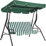 GarveeLife Outdoor Porch Swing Chair with Adjustable Canopy for Adults, 3-Seat Patio Glider Bench with Thick Cushions - Photo 1