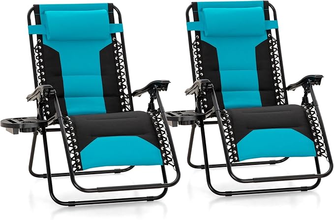 MFSTUDIO Padded Zero Gravity Chair Set of 2 - Photo 1