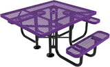 COATEDOUTDOORFURNITURE Heavy-Duty Portable ADA-Compliant Outdoor Picnic Table with Umbrella Hole - Photo 1