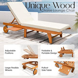 IDZO Upgraded Cushion Outdoor, 500lbs Capacity Patio Pool Loungers, Stackable and Foldable Design, Reclining Backrest - Photo 3