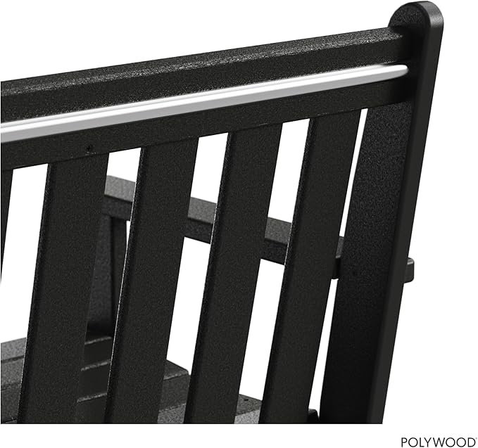 POLYWOOD GNB48BL Vineyard 48" Bench, Black - Photo 7