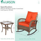 VIVIJASON 3-Piece Outdoor Conversation Bistro Set - Photo 6
