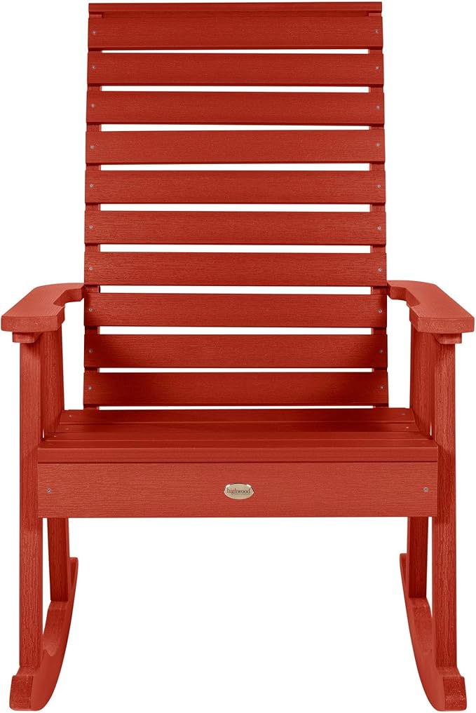Highwood Weatherly Rocking Chair, Rustic Red