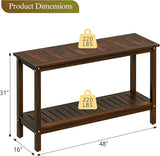 SUPER DEAL All-Weather Patio Bar Table Entry Console Table - Photo 3