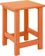 Costaelm Kids Outdoor Side Table, Small Patio HDPE Adirondack Square Table, Porch End Table for Outside Pool Garden - Photo 1
