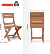 Costaelm Outdoor Patio Modern Folding Dining Chair - Photo 3