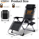 VINGLI Padded Zero Gravity Chair - Photo 6