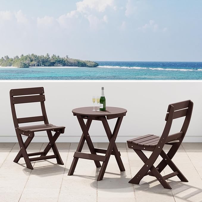 Costaelm Outdoor Patio Modern Folding Dining Chair - Photo 8