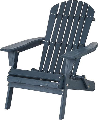 PayLessHere Adirondack Chairs, Weather Resistant Patio Chairs with Pinewood Wooden Textured for Patio Lawn Garden Backyard Deck Pool Beach Fire Pit