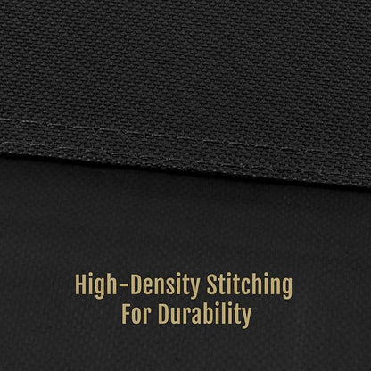 Porch Patio Swing Seat Cover Replacement, 600D Thicken Oxford Waterproof Replacement Fabric for Outdoor Garden Swing 2/3 Seater Chair 45.3x18.9x18.9inch(Black-S)