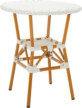SAFAVIEH Outdoor Collection California White Bistro Table (Fully Assembled) - Photo 3