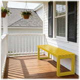 Outdoor Garden Bench, 2-Person Metal Patio Benches Weatherproof Outside Backless Bench 3.3ft 3.9ft 4.9ft 5.9ft Front - Photo 1