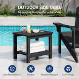 18" Outdoor Side Table, 2-Tier Patio Side Table, Weather Resistant, Easy Assembled - Photo 4