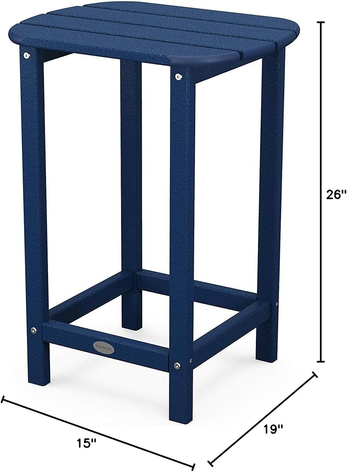 South Beach 26" Counter Side Table (Navy) - Photo 2