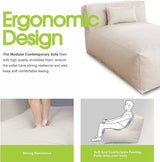 Outdoor Bean Bed Chair Sun Lounger, Outdoor Couch Sofa for Patio & Pool, Foam Filling Day Bed Furniture - Photo 3