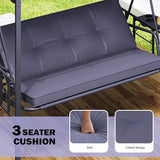 AECOJOY 2-in-1 Convertible Porch Swing Bed 3 Seat - Photo 4