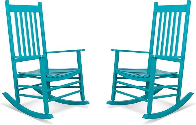 Shine Company Vermont Porch Rockers – Aruba (Set of 2)