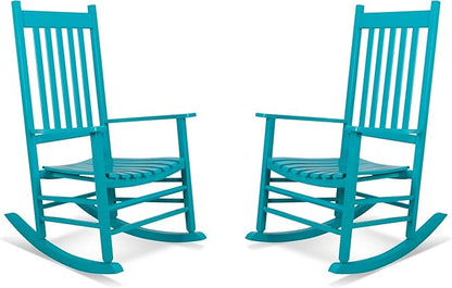 Shine Company Vermont Porch Rockers – Aruba (Set of 2)
