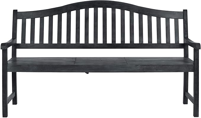 SAFAVIEH Outdoor Collection Mischa Natural Brown Bench