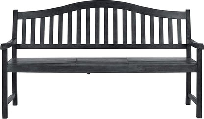 SAFAVIEH Outdoor Collection Mischa Natural Brown Bench