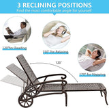 KEIKI Chaise Lounge Chair Outdoor Set of 2 - Photo 3