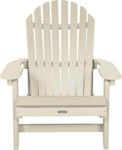 highwood Hamilton Folding and Reclining King Size Adirondack Chair, Whitewash
