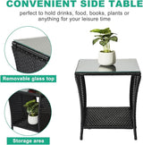HomVent Patio Wicker Rattan Side Table - Photo 4